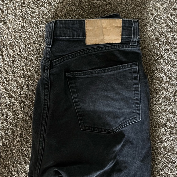 Black straight leg jeans high waisted - Picture 3 of 3